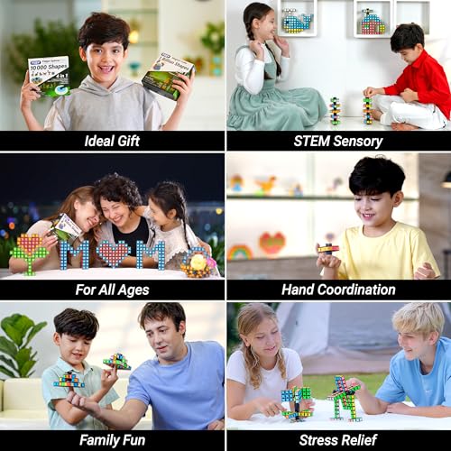 TOSY Magnet Fidget Spinner Mini – 8 Bausteine, 3-in-1: verwandelbarer Fidget-Spinner, Infinity-Würfel, 2x2 Puzzlewürfel, Ostergeschenk für Kinder/Erwachsene, STEM-Sensorik Anti-Stress Spielzeug