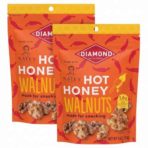 Diamond of California Hot Honey Walnuts, 4 oz, 2 Pack