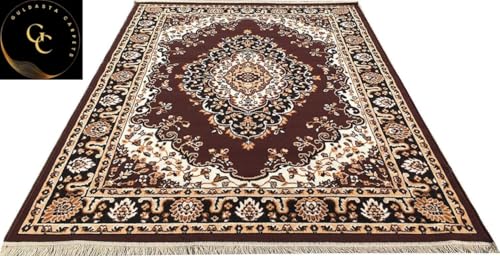 Image of Winter Warm Floral Soft Velvet Touch 4x5 Feet Anti-Skid 1 Inch Thick Cozy Area Rug