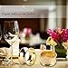 Amgate Set of 4 Stainless Steel Napkin Rings for Dinners, Parties, Everyday, Gold-Plated Diameter 1.8