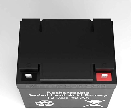 Miniatura 4 de BatteryGuy Hexior Silla de ruedas 12V 40Ah AGM Reemplazo 12V 40Ah Baterías SLA equivalente a marca (Recargable) - Cantidad de 2