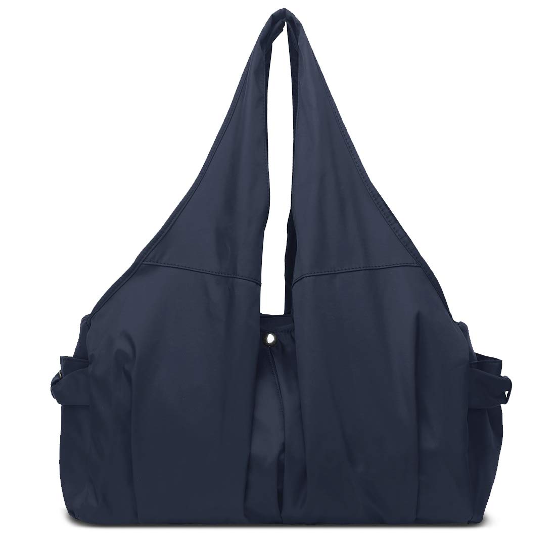 Volcanic Rock Waterproof Shopping Shoulder Bag Lightweight Travel Tote Nylon Large Capacity Purse (8022-BLACK) (8022-dark Blue)