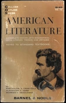 Paperback American Literature (College Outline Series, No. 49) Book
