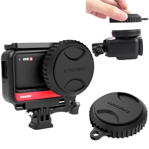 Fenmaru Tapa De Lente para Insta360 One R/RS Leica De 1 Pulgada Accesorios para Lentes Gran Angular Cubierta Protectora De La Lente Protector De Silicona Cover