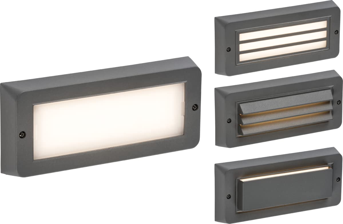 Knightsbridge 5W LED CCT Adjustable Surface Mount Brick Light - Grey IP65