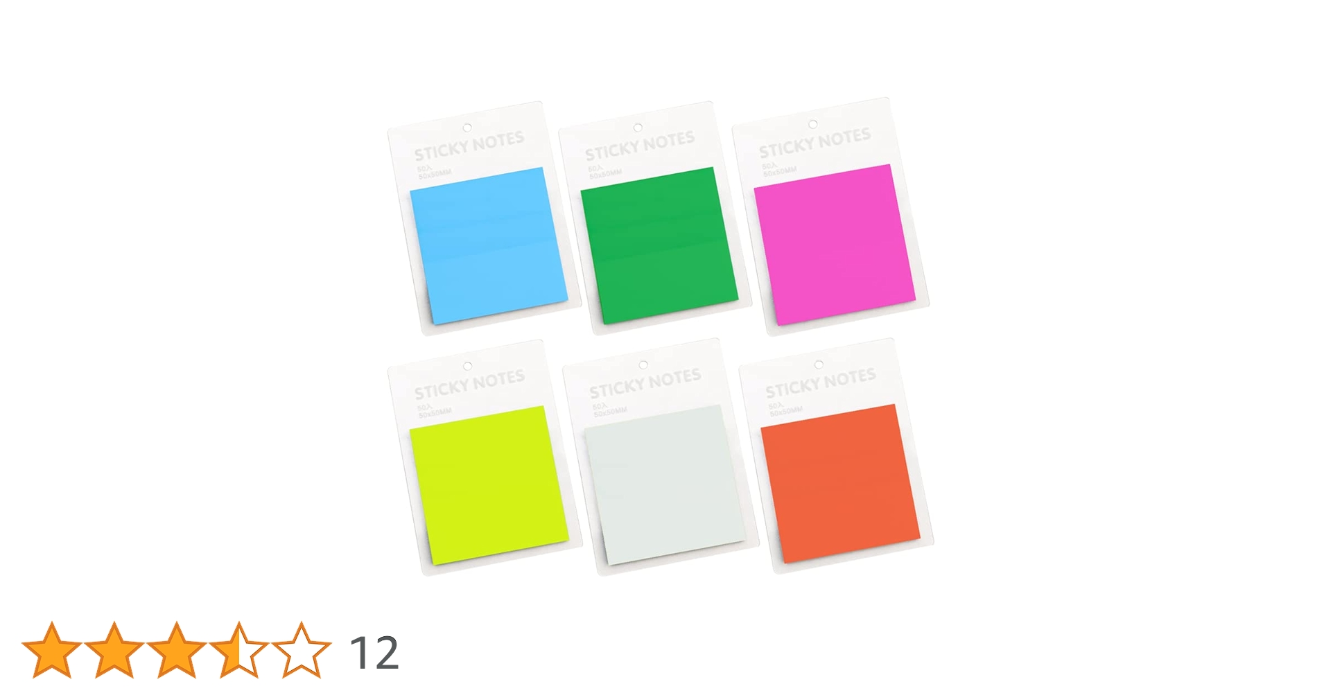 Amazon.co.jp: MinniLove 透明見出し ふせん 付箋 メモ帳