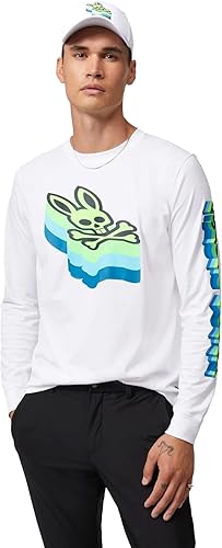 Psycho Bunny Camiseta gráfica de manga larga Dalles