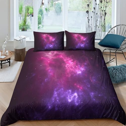 Ensemble de literie microfibre double 200x200 ciel étoilé - 2
