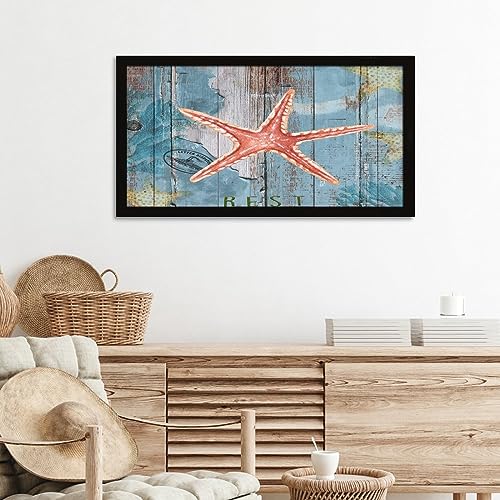 Panneau mural de plage rétro pour sublimer votre cheminée