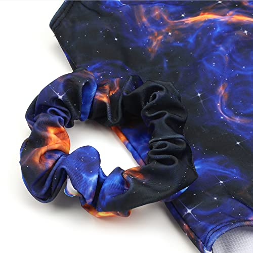Image of MODAFANS Leotards for Girls Gymnastics with Shorts Dance unitards Tumbling Biketards with Hair Scrunchie for3-13T