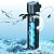 200GPH Aquarium Filter, UV Sterilizer for Aquarium for 20-75 Gallon Tank, Submersible pump filter for Green Water and Algae Clean, Ultra-Silent Green Killing Machine with Fish Tank Deodorization