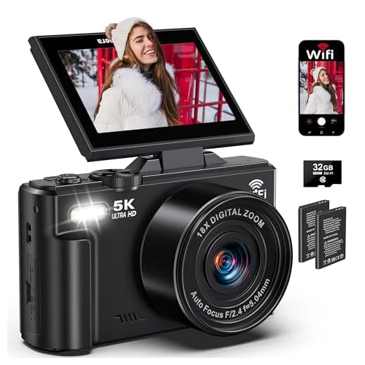 High-Resolution 5K Travel Vlogging Camera