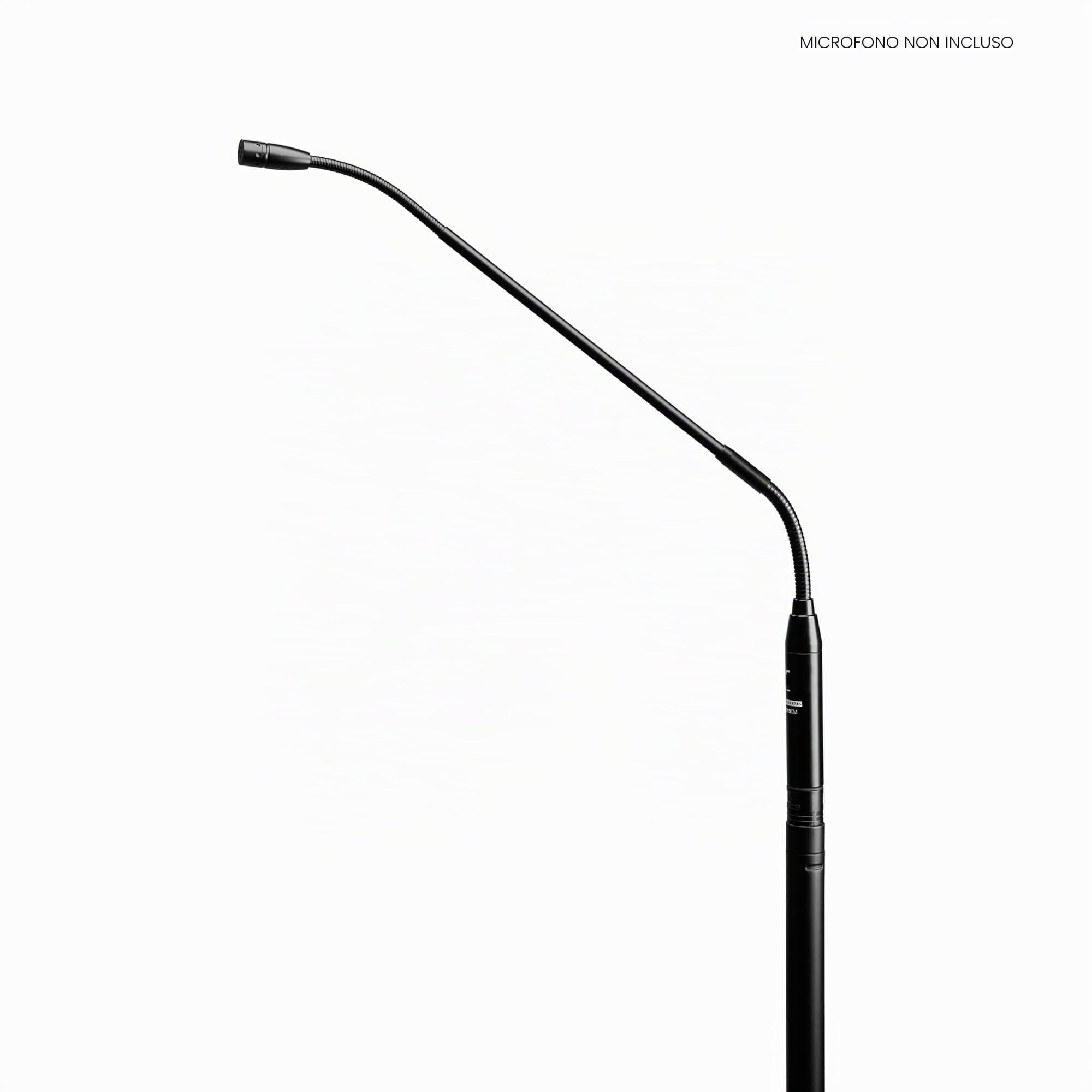 Asta microfonica Gravity MS 23 XLR B con connettore XLR e collo d'oca.