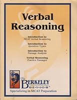 Verbal Reasoning: Introduction to MCAT Verbal Reasoning, Question Types, Passage Analysis, Verbal Reasoning Practice Passages B002RSVF52 Book Cover