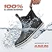 HISEA Deck Rain Boots for Men, Waterproof Fishing Rubber Boots with High Traction, Men's Ankle Saltwater Chelsea Boots for Gardening, Boating, Sailing, Black Size 12