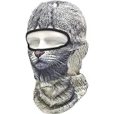 動物柄 フェイスマスク 3D アニマル マスク フルフェイスマスク バラクラバ 目出し帽/サバイバルゲーム・自転車・バイク・アウトドア・コスプレ (猫)
