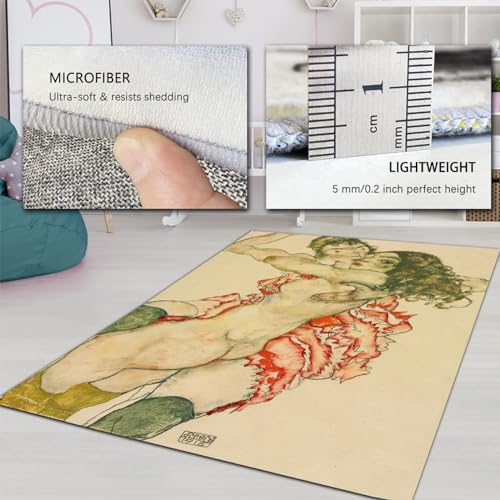 Tapis de zone Egon Schiele 80x150cm pour réchauffer un sol froid - 5