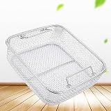 304 Stainless Steel Sterilization Basket, Medical Instrument Tray with Retractable Handles, 33 lbs Capacity...