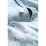 LAMKUKU Mens Denim Jacket Ripped Slim Jean Jacket Coat for Men - Image 4