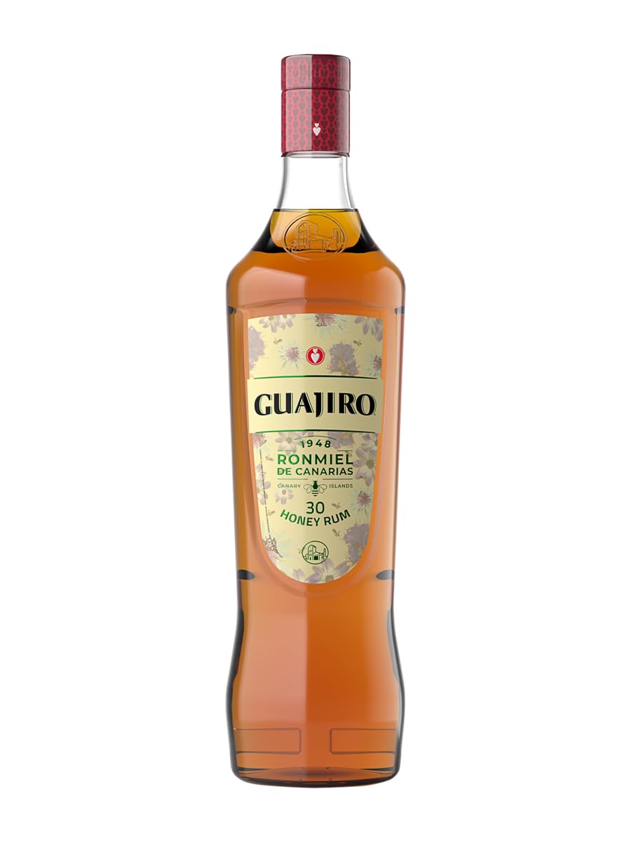 GUAJIRO Ron Miel Honig Rum 30% von den Kanaren 1 Liter