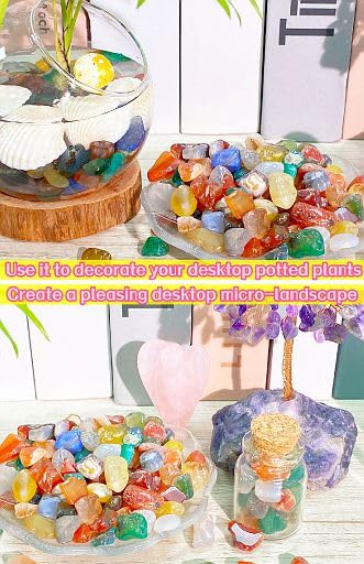 YATOJUZI Kirschquarz Steine 0,5kg - Edelsteine Für Aquarium & Deko