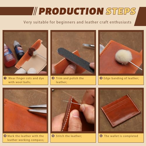 CBHGFEA 51Pcs Leather Craft Kit