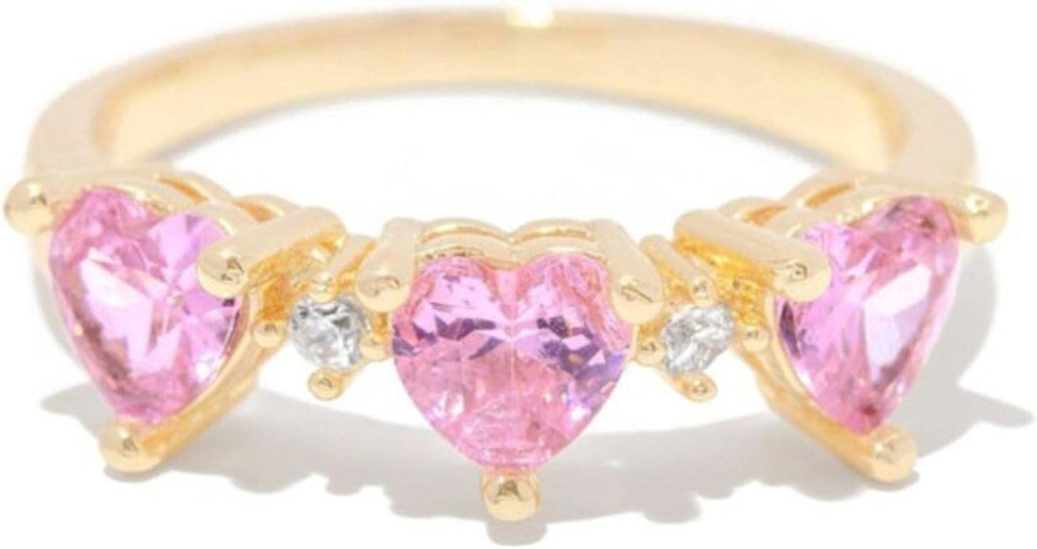 Ring Alien Flower Queen Rings Lucky Jewelry Heart Clouds Rings for Women Gift-7,CC