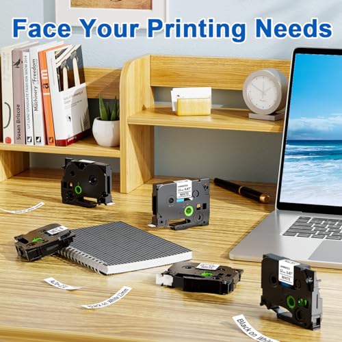 10 Pack Replace for Brother TZe-231 P Touch Label Maker Tape TZe TZ Tape 12mm 0.47 Laminated White TZe231 Compatible with Brother Ptouch PTH110 PT-D210 PTD600 PTD400AD PT-1290 Labe image 6