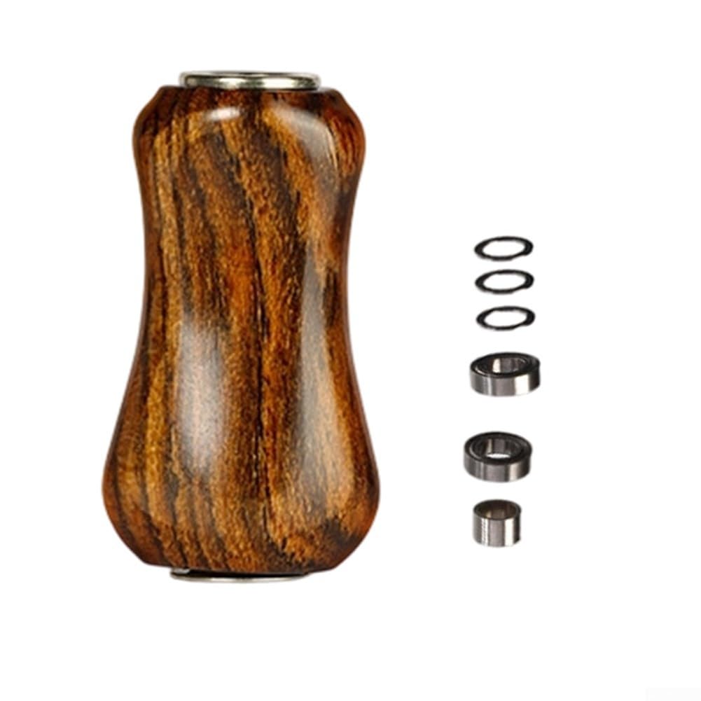 Pomello in legno naturale, 3,6 cm, per mulinelli, manico in legno naturale | Sei tipi di legno rari, motivi unici, fragranza aromatica, lunghezza 3,6 cm, forma ergonomica a pillola