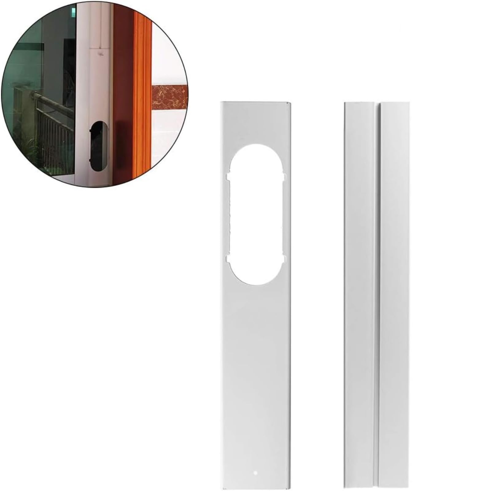 Kit de joints pour fenêtres coulissantes, kit de ventilation pour climatiseurs pour portes coulissantes, support d'étanchéité universel en PVC de rechange pour climatiseurs mobiles, réglable jusqu'à