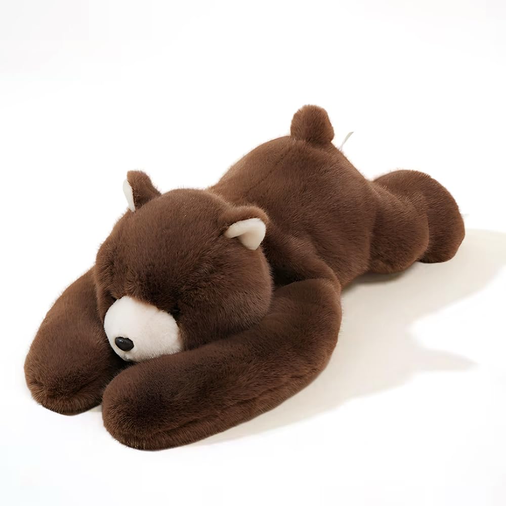 Jonuin Weighted Plush Red Panda, 1KG Weighted Stuffed Animal, 45cm Cute Weighted Teddy, Red Panda Plush Hugging Pillow for Anxiety Relief and Sleep (Little Brown Bear) — image 1