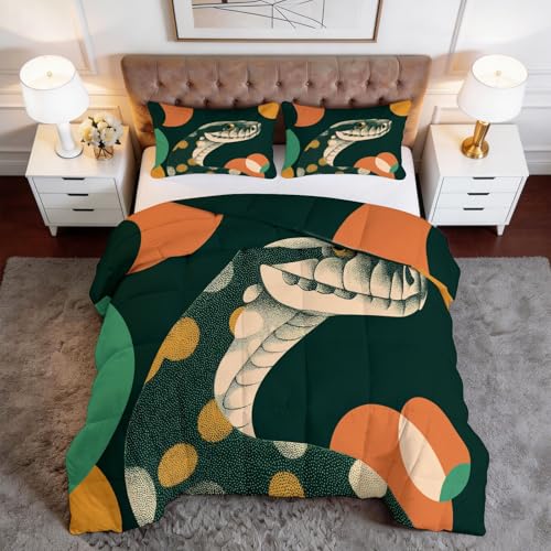 Funda nórdica de serpiente para renovar el dormitorio sin cambiar de manta 2