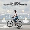 Qlife Cityone 2.0 Electric Bike for Adults,Up to 65Miles,28MPH,1200W Peak Motor 26" Ebike,499WH UL2849 Certified Battery Electric Commuter Bicycle with Front Suspension & 7-Speed Ebikes,W1 #2