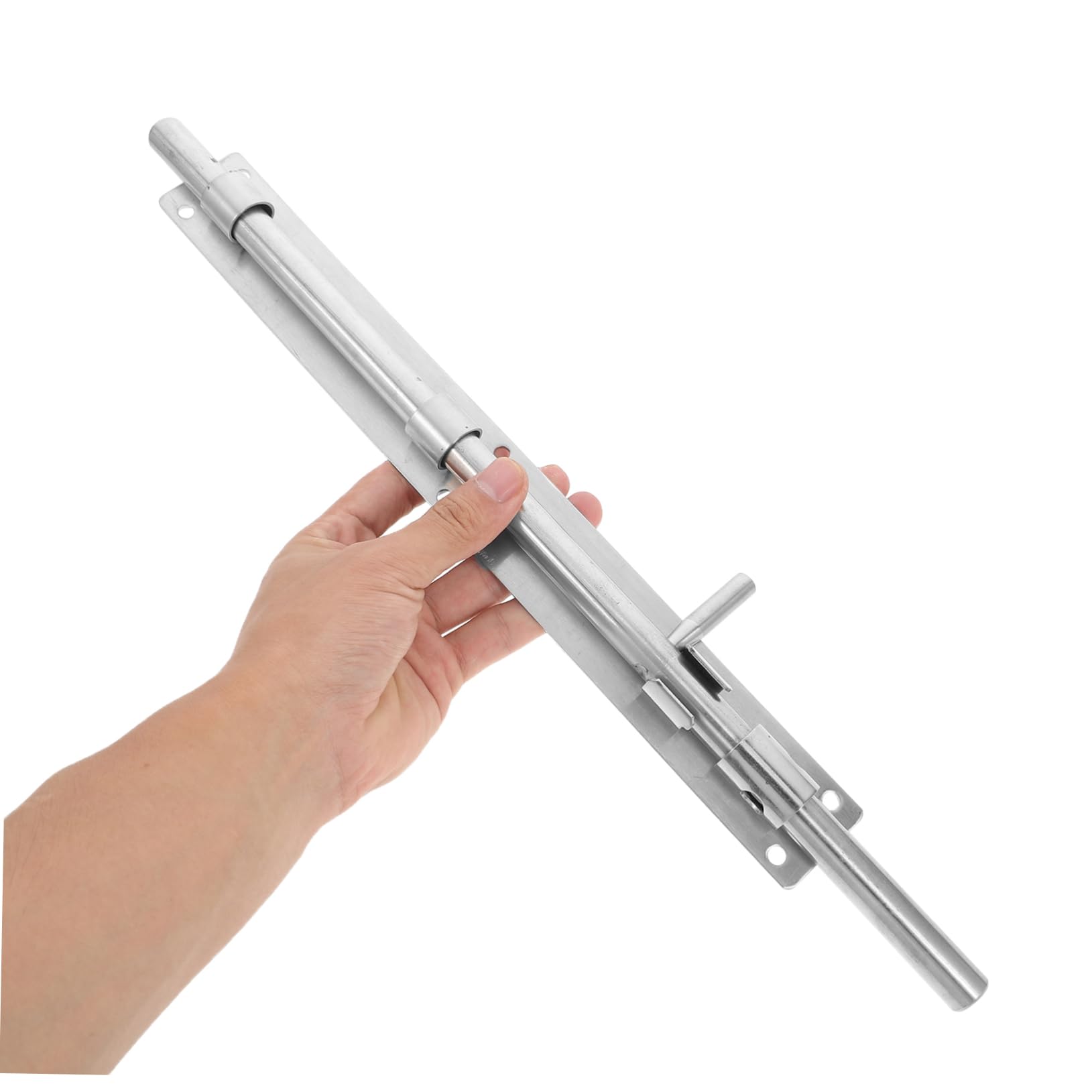 Loquet de Porte de Grange en Acier Inoxydable Argenté, Verrou Renforcé