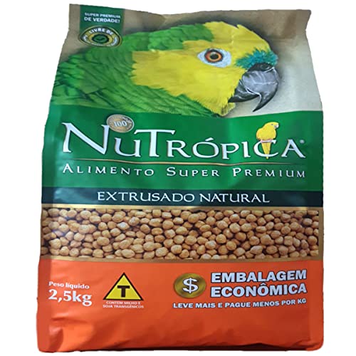 NuTrópica Nutropica Papagaio Extrusado Natural 2 5Kg Embal. Econo...