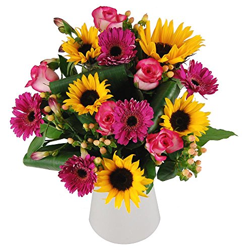 Clare Florist Sunny Smiles Fresh Flowers Bouquet - Colourful Fresh Flowers Delivered Direct