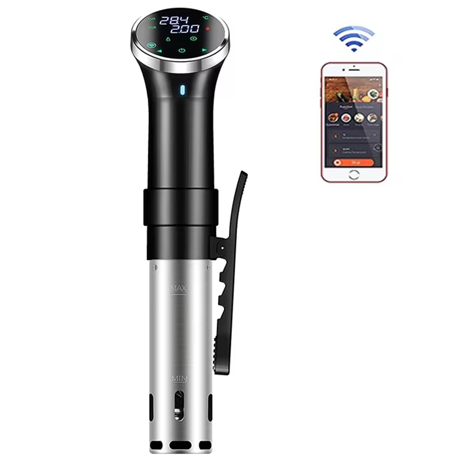 FHRKA Sous Vide Cooker 1100W, Sous Vide Precision Machine,Ultra Quiet Immersion Circulator with Accurate Temperature and Time Control