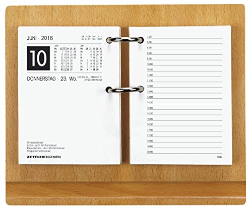 Preisvergleich Produktbild Zettler 331-0000 Tischkalender Kalendergestell Holz o.Block 18,5x15,5 cm