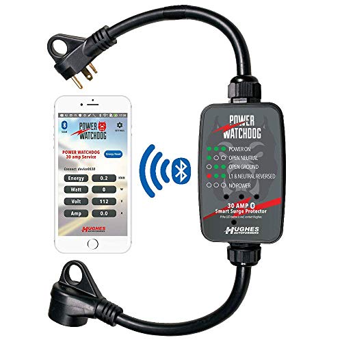 Power Watchdog PWD30, Bluetooth Surge Protector, 30 Amp, Portable, 14 Inch