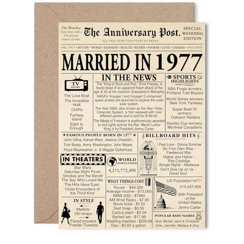 Stuff4 48NLOJ[h fB[X Y - 1977NɌV - K48NLOJ[h  RpjI p[gi[ vp 5x7C` LO O[eBOJ[h