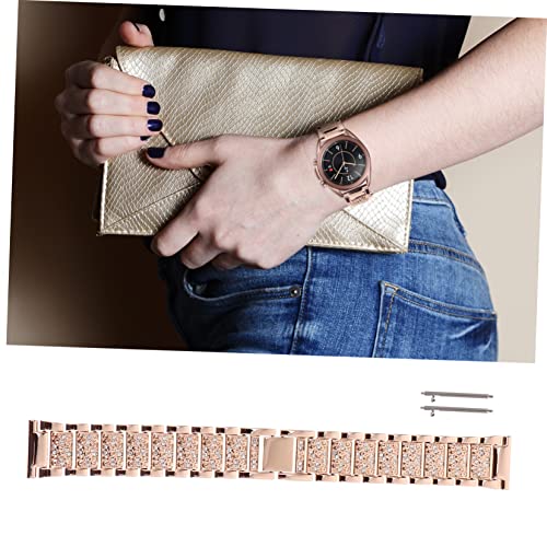 DOITOOL 1pc Rhinestone Watchband Replacement Strap for Watch Fashionable Band Connection Stylish Design for Everyday Wear for Any Outfit4