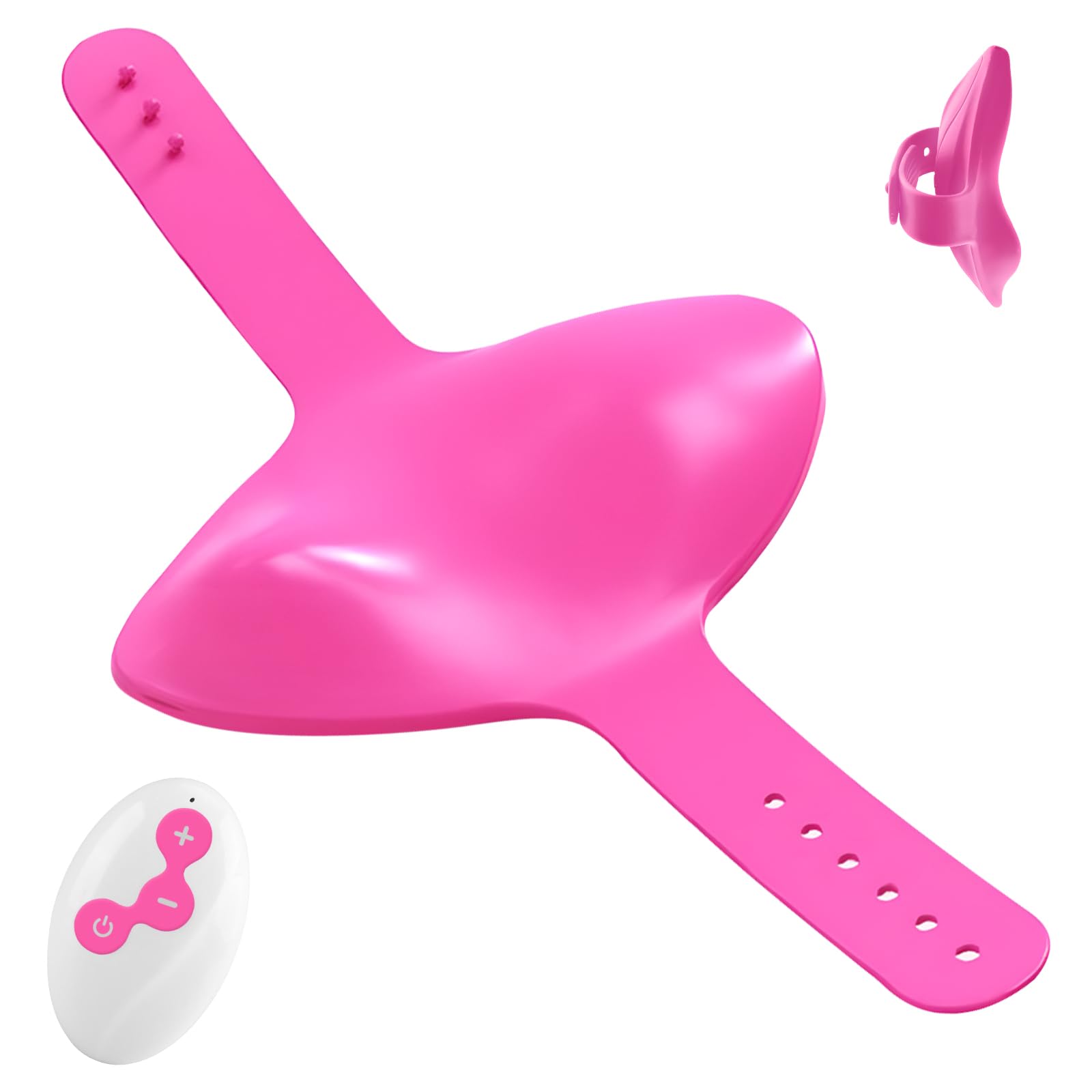 Remote Control Vibrator Couples Sex Toys, Wearable Panty Couple Vibrator with Remote, Vibrating Panties with 10 Vibration Settings, Mini Bullet for Women (Rose Red)