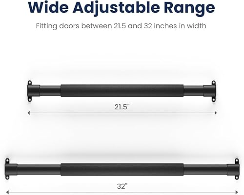 Miniatura 10 de Safoner Manija de barra de soporte para puerta de autocaravana con base de metal  Longitud ajustable de 21.5 a 32 pulgadas  Ideal para campistas y