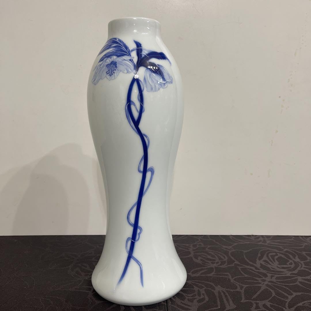 有田焼 深川製磁　オリエンタルブルー 花瓶　送料込み オリエンタルブルー ヌーボー9号花生 | 有田焼 深川製磁｜公式