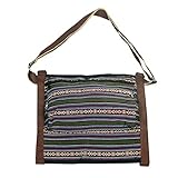 Grebest Yoga Mat Bag with Shoulder Strap,12.2" x 10.63"Bohemian Style Large Capacity Polyester Retro
