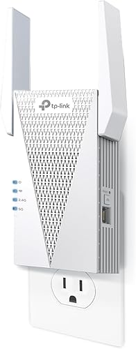 Miniatura 1 de TP-Link RE615X AX1800 Extensor de alcance WiFi 6 con puerto Ethernet  Amplificador repetidor inalámbrico de doble banda de 1.8G  Hasta 2100 pies