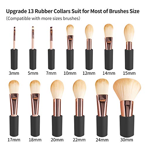 Senbowe Upgraded USB Makeup Brush Cleaner and Dryer Machine, Electric Cosmetic Automated Makeup Brush Spinner, Cleaning Solution Tool, 13 Collars, Wash and Dry in Seconds, Rechargeable Brush Cleaner - Thumbnail 7