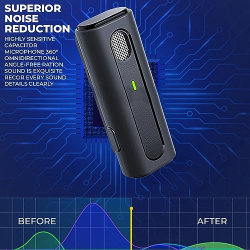 Image of MOOZMOB K93 Professional Grade Dual Wireless Mic with Charging Case and Noise Reduction Lavalier Microphone for Video Recording Vlogs ASMR Podcast Interviews YouTube (Dual Channel Version)