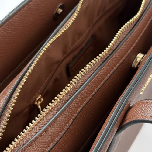 Image of Accessorize London Women's Brown Triple Compartment Lexi Shoulder Bag office use I tote bag for woman I Tote handbags for women I Tote stylish I shoulder bag