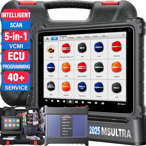 2025  MaxiSYS  Scanner: Top Auto Tool with 40+ Service, 5-in-1 VCMI, Intelligent Scan, Topology Map, ECU Programming & Coding, Upgraded of MaxiCOM  Lite Elite II Pro MS919  EV - Autel Ultra